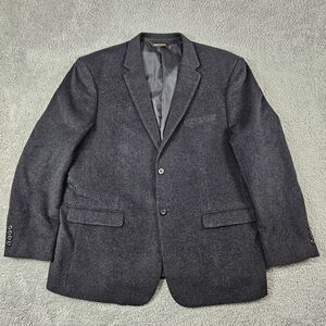 Pronto Moda Blazer Sport Coat Mens 48L Gray Wool Cashmere Lana Lux Italian #451
